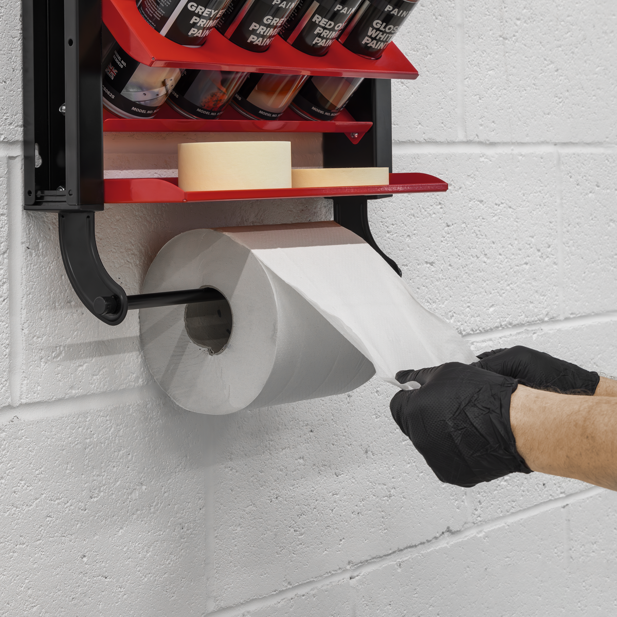 Sealey Spray Can Storage Rack with 8 Can Holders APSCR8 - BostonPlates Autocare Centre