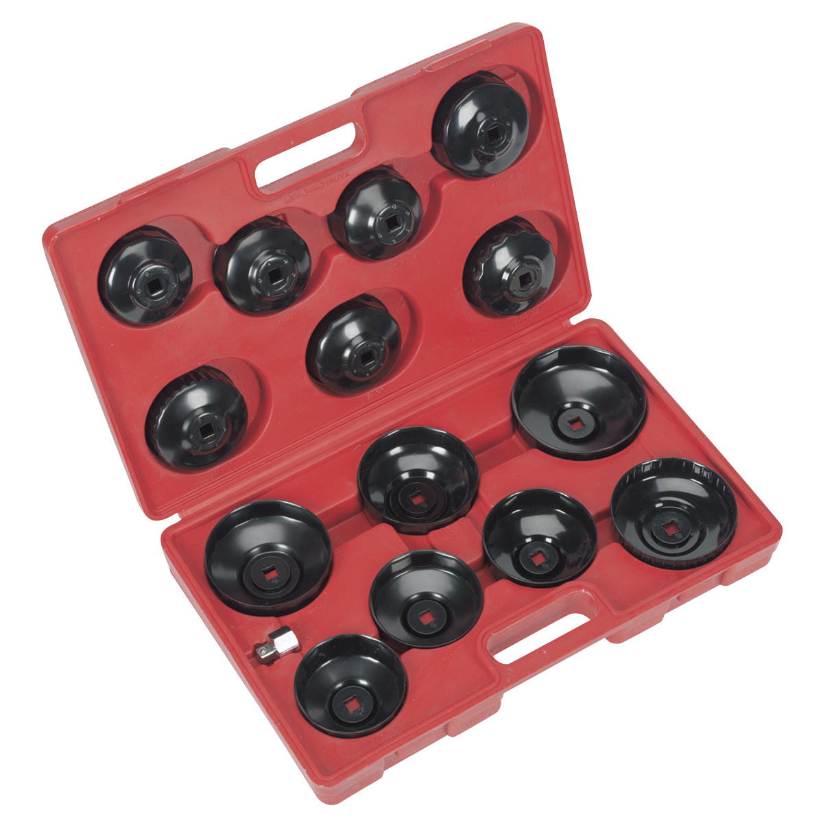 Sealey Oil Filter Cap Wrench Set 15pc VS7003 - BostonPlates Autocare Centre