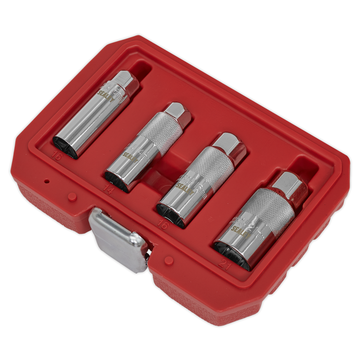 Sealey Spark Plug Socket Set 3/8"Sq Drive 4pc AK6556 - BostonPlates Autocare Centre