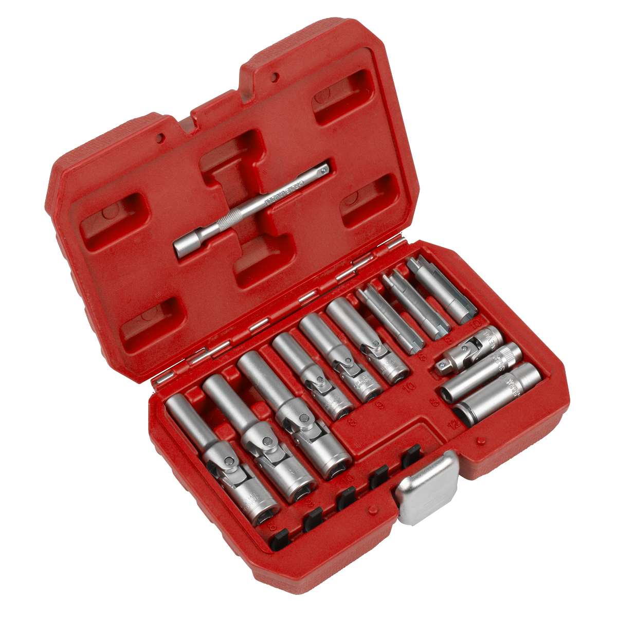 Sealey Glow Plug Socket Set 18pc 1/4"Sq & 3/8"Sq Drive SX4031 - BostonPlates Autocare Centre