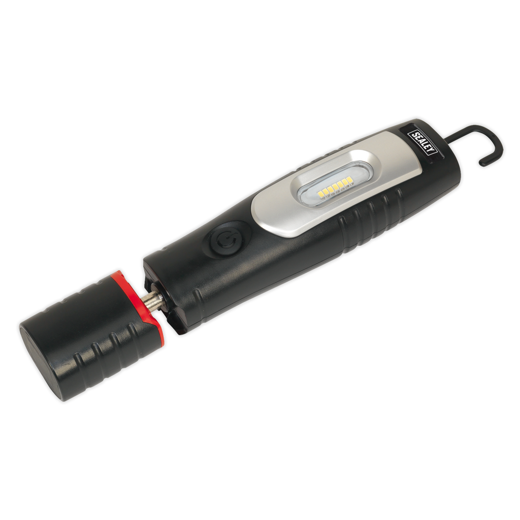 Sealey Rechargeable 360° Inspection Light 4W & 3W SMD LED - Black LED3602 - BostonPlates Autocare Centre