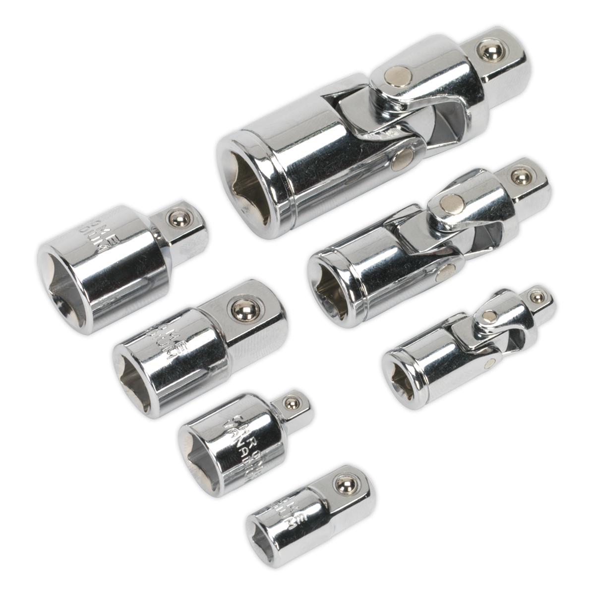 Premier Universal Joint & Socket Adaptor Set 7pc AK2737 - BostonPlates Autocare Centre