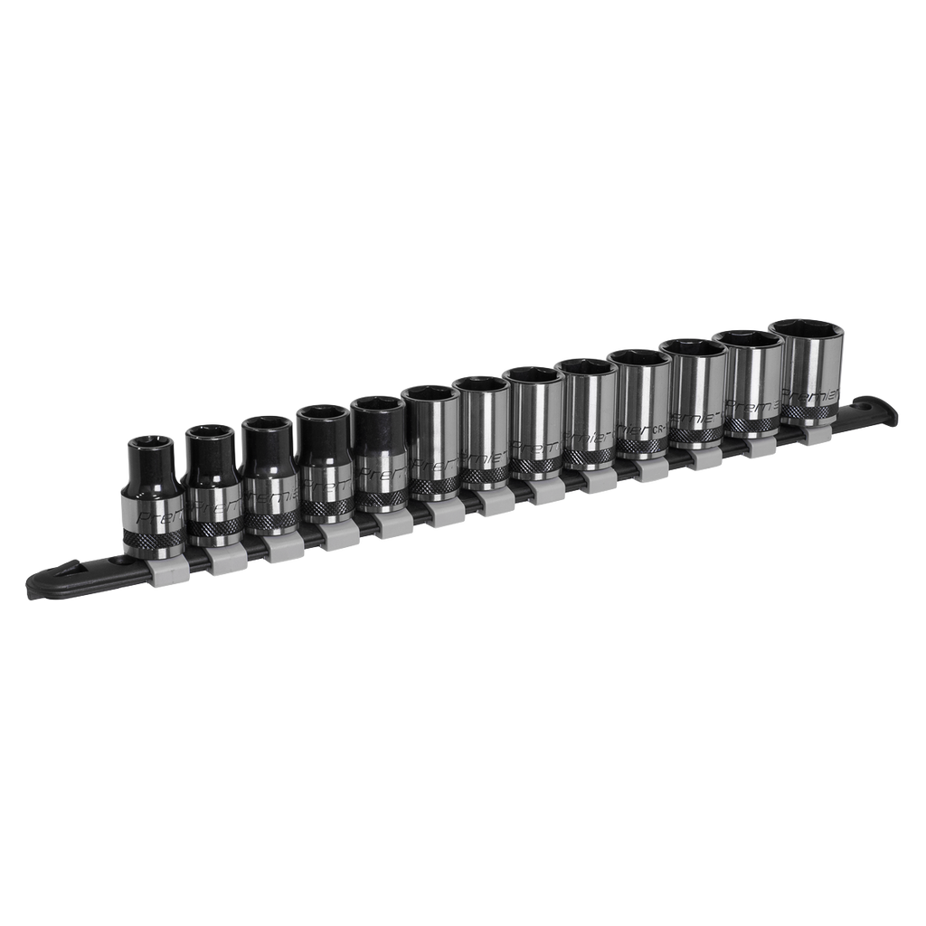 Sealey Premier Black Socket Set 1/2"Sq Drive 13pc AK7994 - BostonPlates Autocare Centre