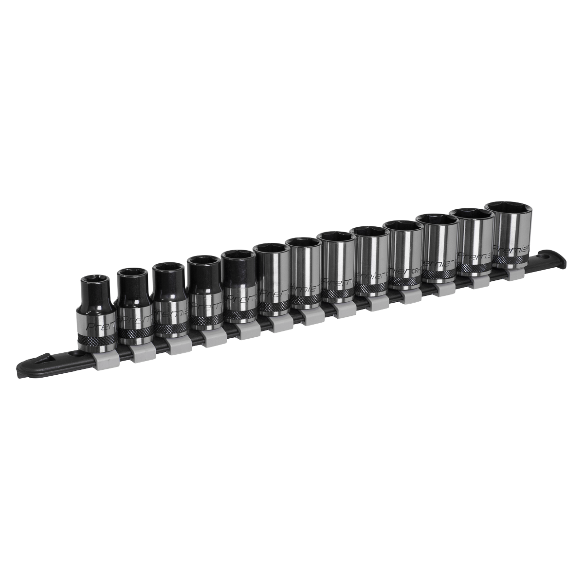 Sealey Premier Black Socket Set 1/2"Sq Drive 13pc AK7994 - BostonPlates Autocare Centre