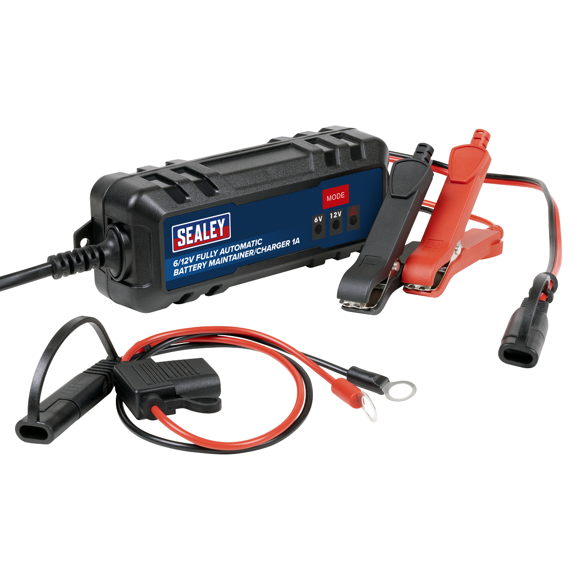 Sealey 6/12V Fully Automatic Battery Maintainer/Charger 1A SBC1 - BostonPlates Autocare Centre