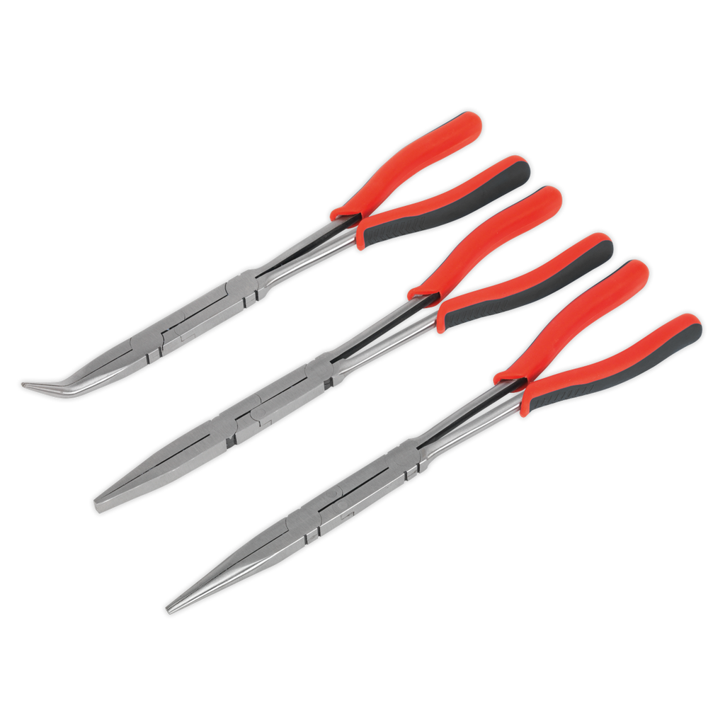 Sealey Premier Long Double Joint Pliers Set 335mm 3pc AK8580 - BostonPlates Autocare Centre