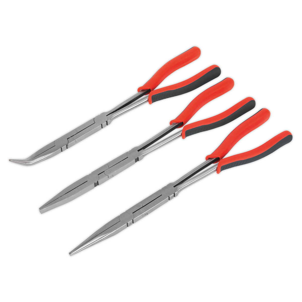 Sealey Premier Long Double Joint Pliers Set 335mm 3pc AK8580 - BostonPlates Autocare Centre