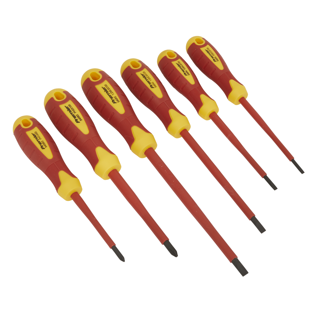 Sealey Premier Screwdriver Set 6pc - VDE Approved AK6130 - BostonPlates Autocare Centre