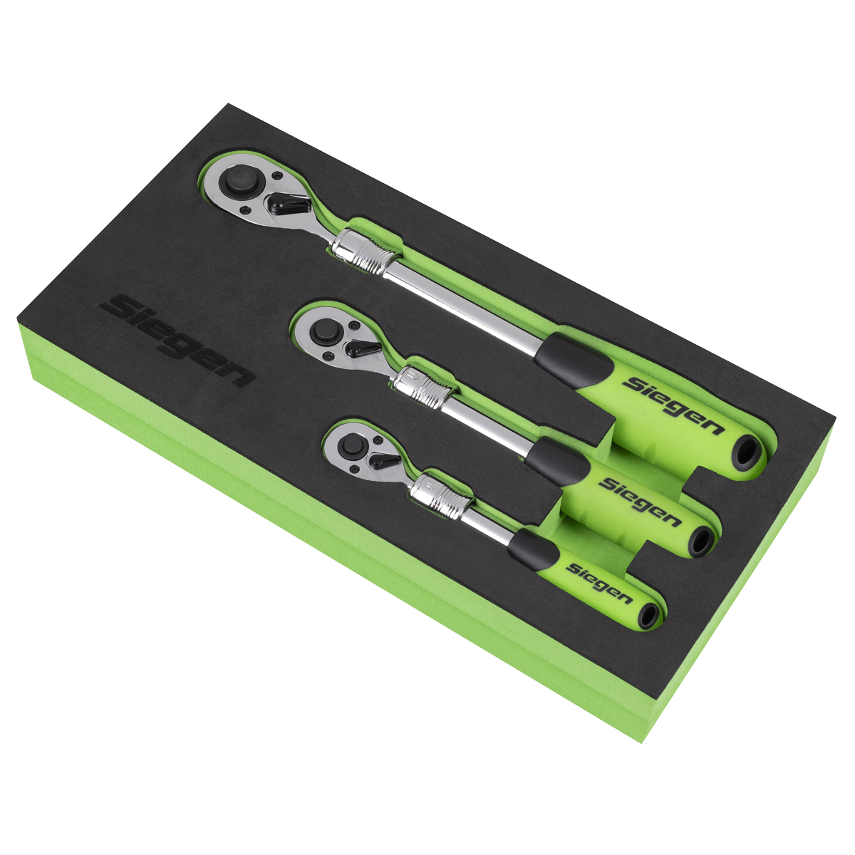 Siegen Extendable Ratchet Wrench Set 3pc S01285 - BostonPlates Autocare Centre