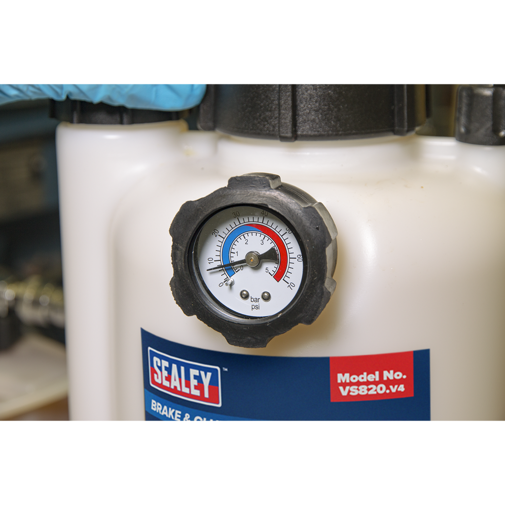 Sealey Brake & Clutch Bleeding System 2.5L VS820 - BostonPlates Autocare Centre