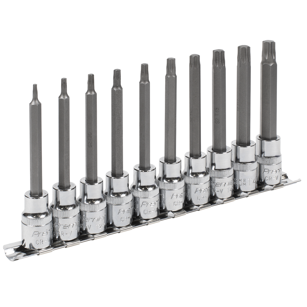 Premier TRX-Star* Socket Bit Set 3/8"Sq Drive 95mm 10pc AK6236 - BostonPlates Autocare Centre