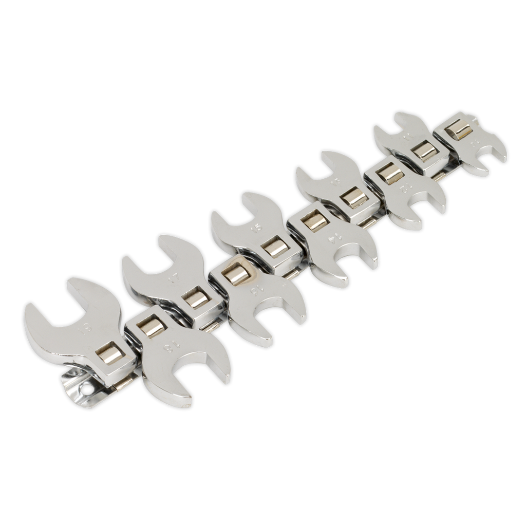 Siegen Crow's Foot Open-End Spanner Set 3/8"Sq Drive 10pc S0866 - BostonPlates Autocare Centre