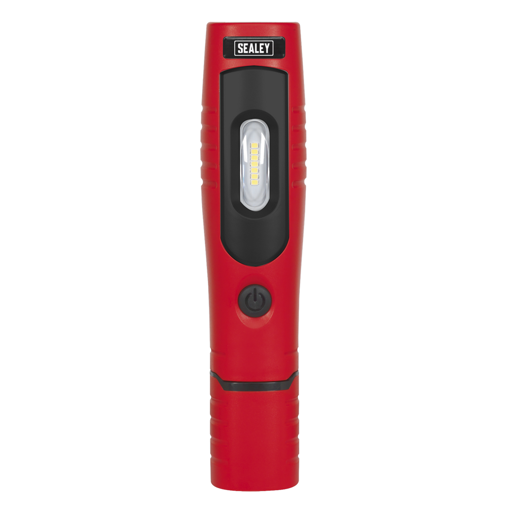Sealey Rechargeable 360° Inspection Light 4W & 3W SMD LED - Red LED3602R - BostonPlates Autocare Centre