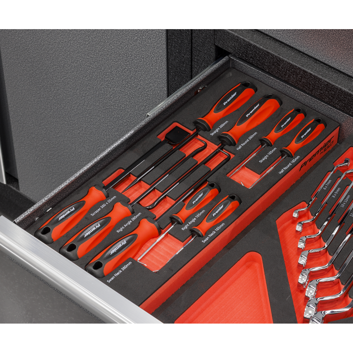 Sealey Premier Scraper & Hook Set with Tool Tray 9pc TBT65 - BostonPlates Autocare Centre