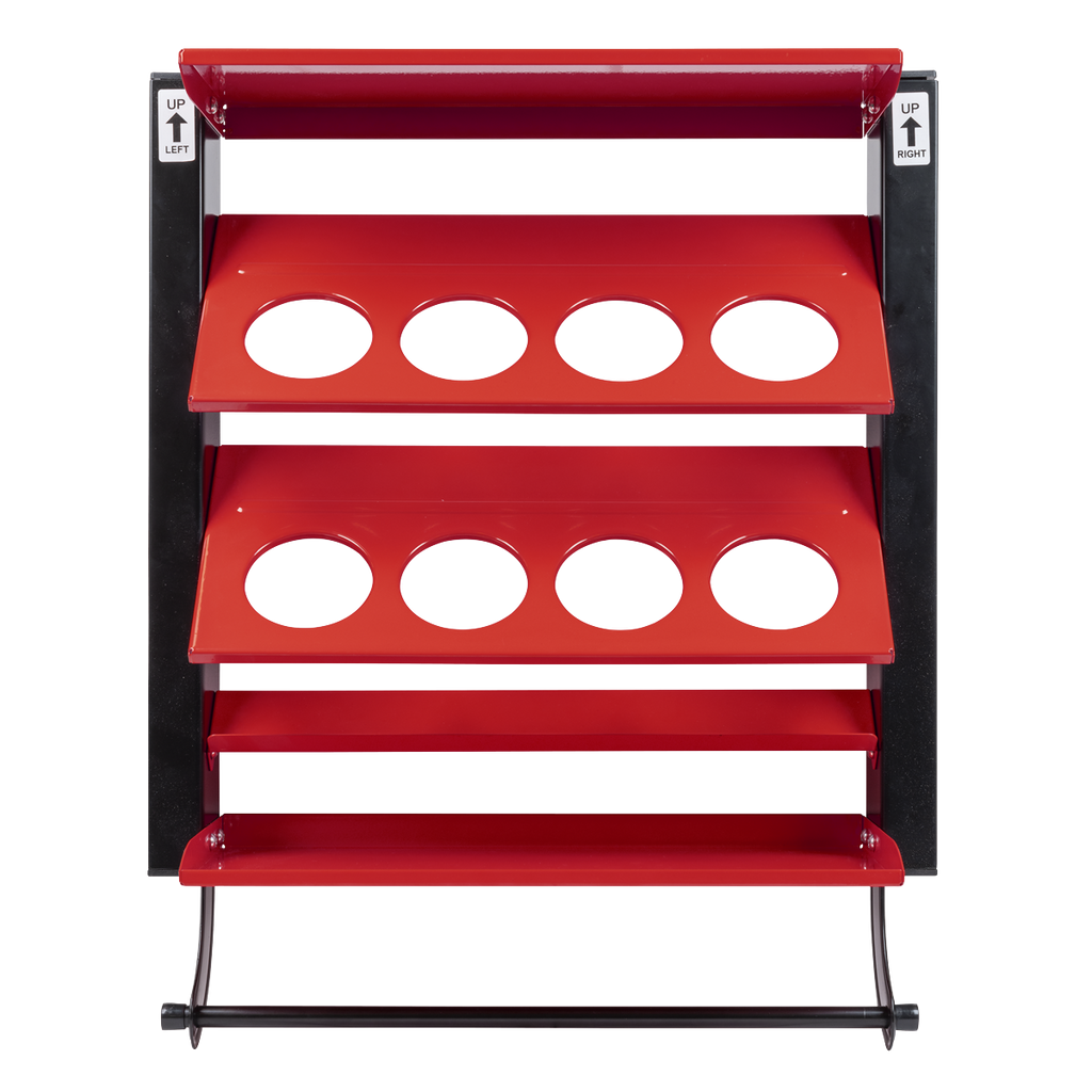 Sealey Spray Can Storage Rack with 8 Can Holders APSCR8 - BostonPlates Autocare Centre