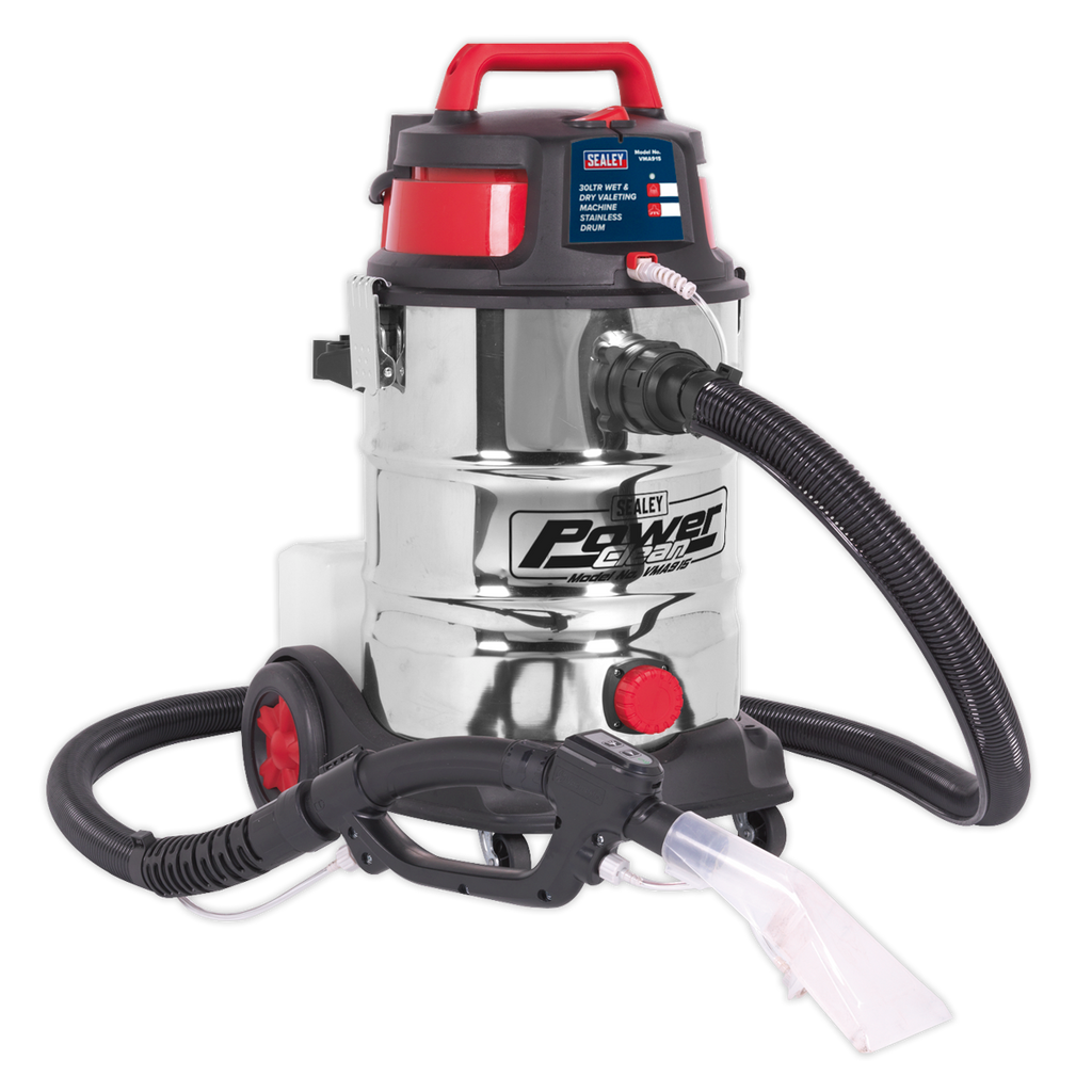 Wet & Dry Valet Machine Stainless Drum 30L VMA915 - BostonPlates Autocare Centre