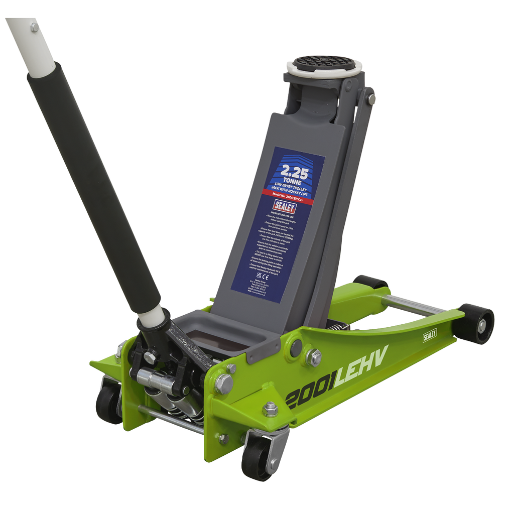 Sealey Low Profile Rocket Lift Trolley Jack 2.25 Tonne - Green 2001LEHV (Copy)