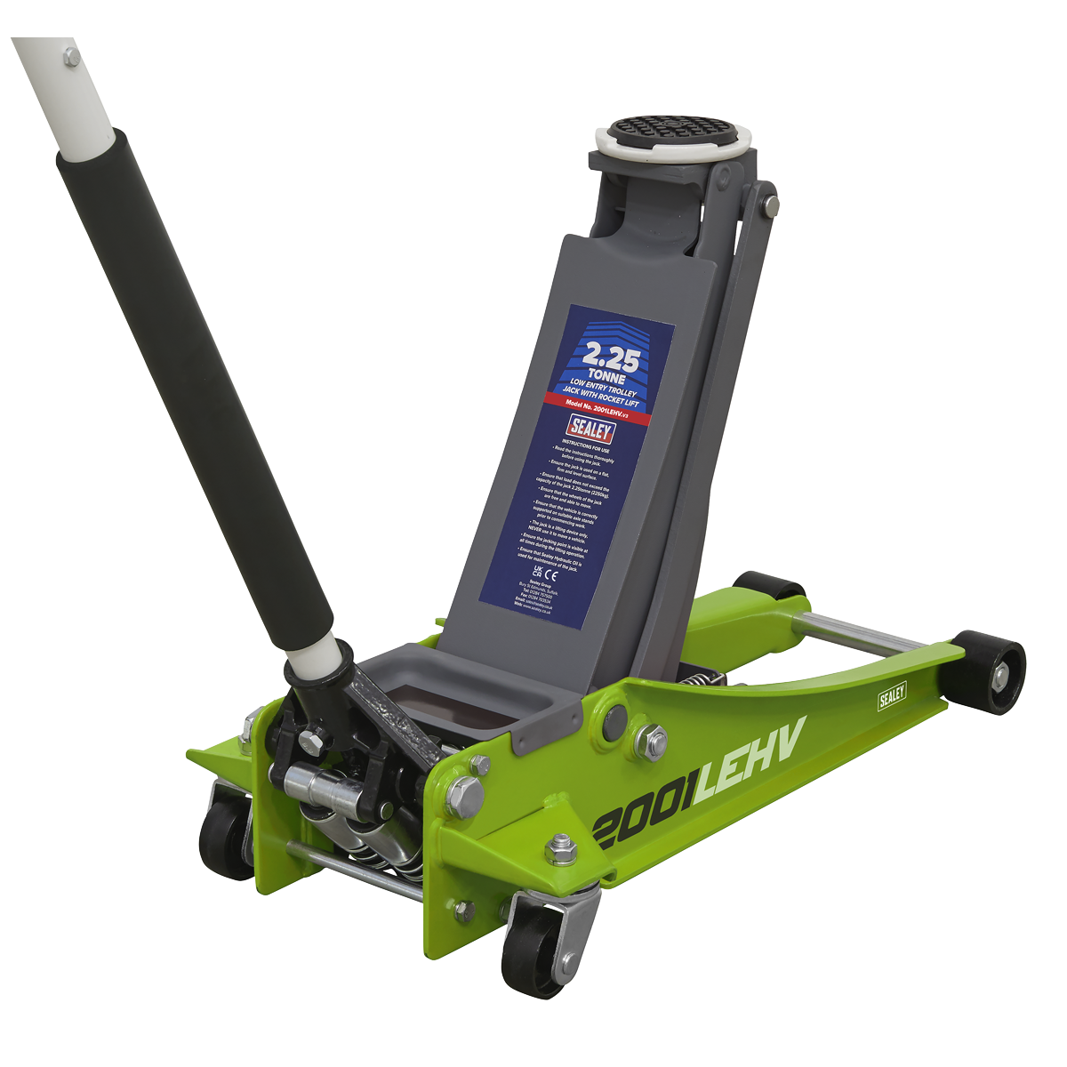 Sealey Low Profile Rocket Lift Trolley Jack 2.25 Tonne - Green 2001LEHV (Copy)
