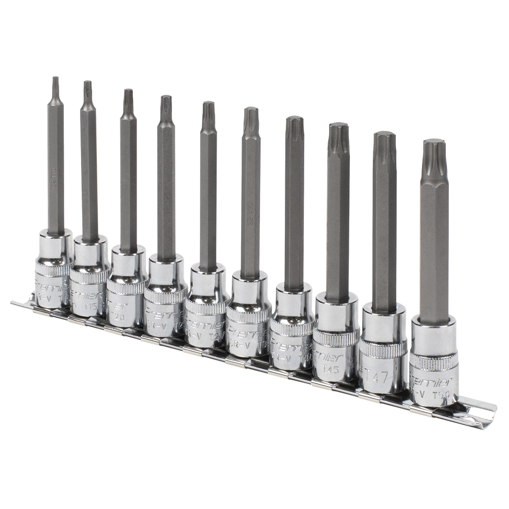 Premier TRX-Star* Socket Bit Set 3/8"Sq Drive 95mm 10pc AK6236 - BostonPlates Autocare Centre