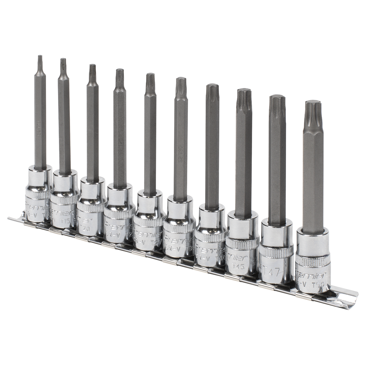 Premier TRX-Star* Socket Bit Set 3/8"Sq Drive 95mm 10pc AK6236 - BostonPlates Autocare Centre