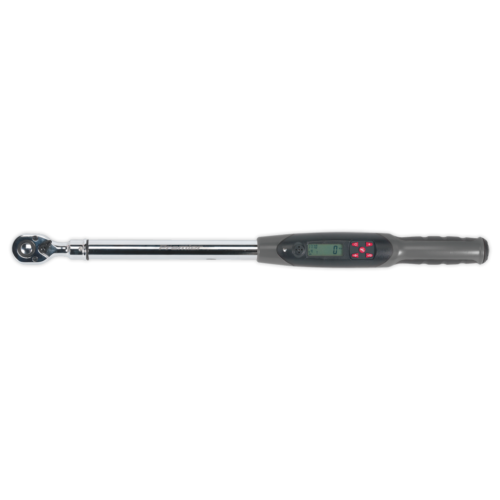 Sealey Premier Digital Torque Wrench with Angle Function 1/2"Sq Drive 20-200Nm STW306 - BostonPlates Autocare Centre