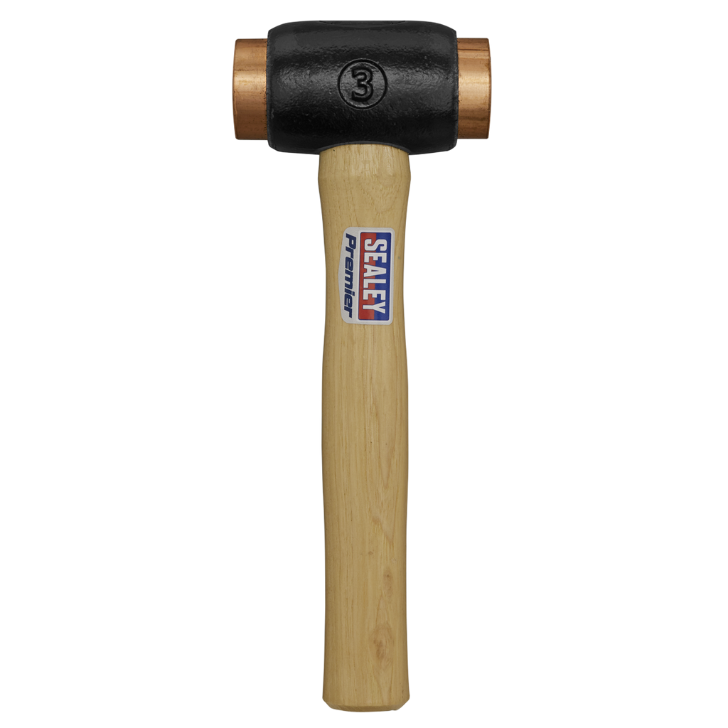 Sealey Premier Copper Faced Hammer with Hickory Shaft 4.3lb CFH04 - BostonPlates Autocare Centre