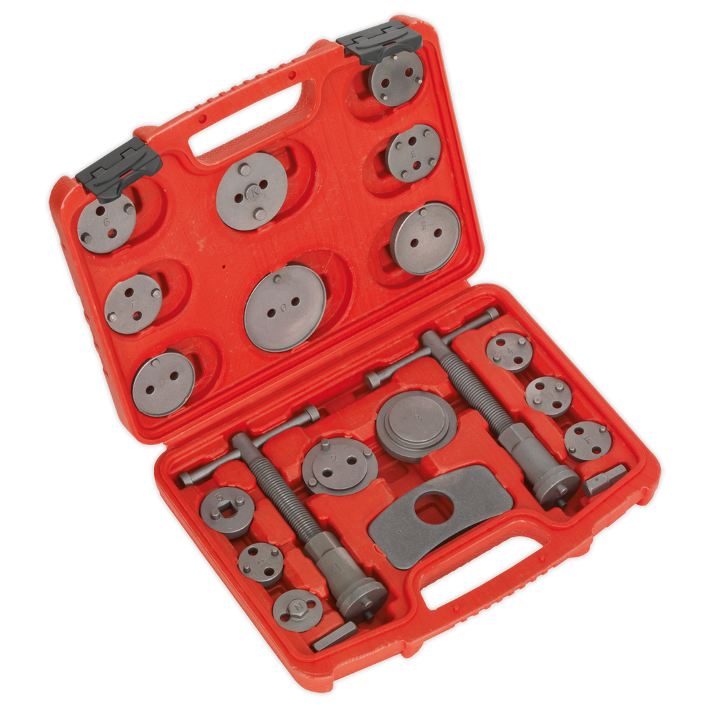 Sealey Brake Piston Wind-Back Tool Kit 21pc VS0282 - BostonPlates Autocare Centre
