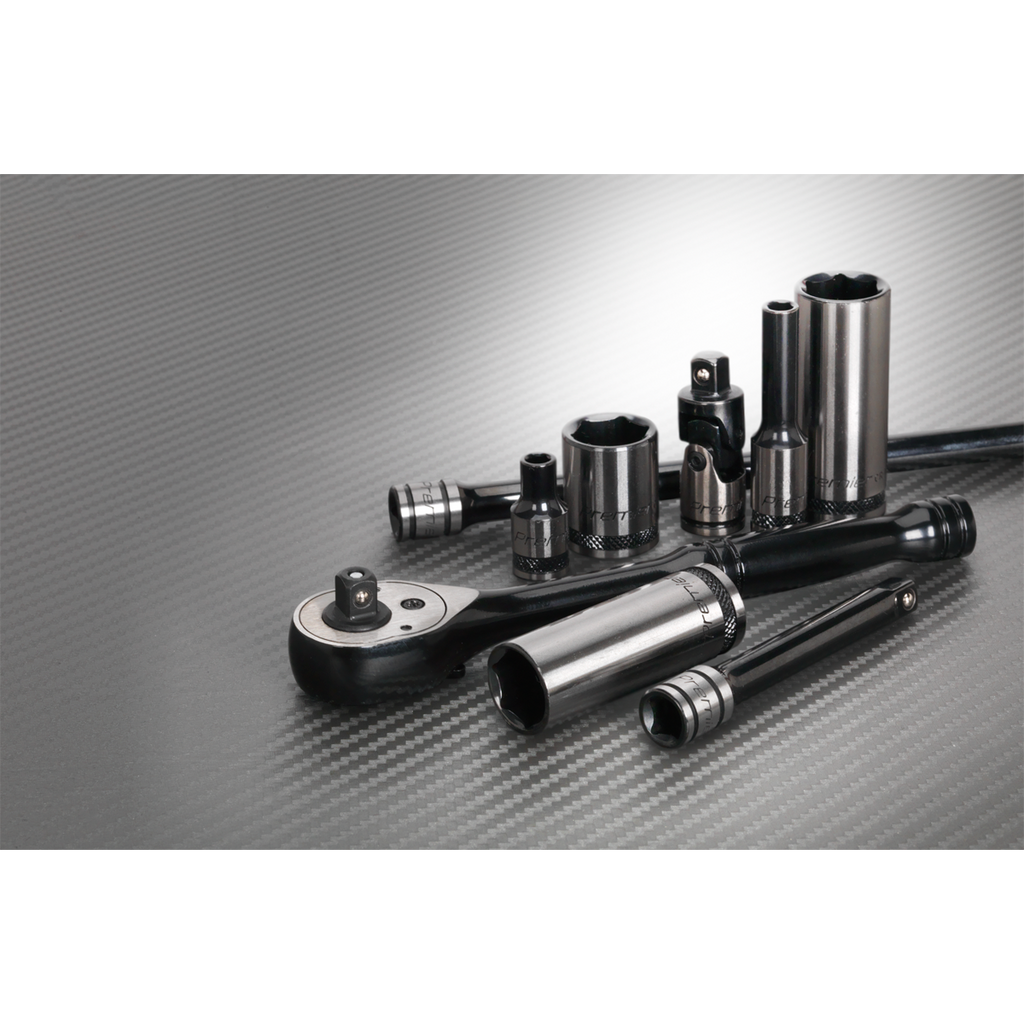 Sealey Premier Black Socket Set 1/4"Sq Drive 32pc AK7970 - BostonPlates Autocare Centre