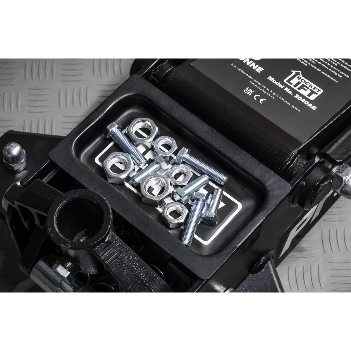 COMING SOON WIN  2x Premier Low Profile Trolley Jack with Rocket Lift 3 Tonne - Black 3040AB worth over £360