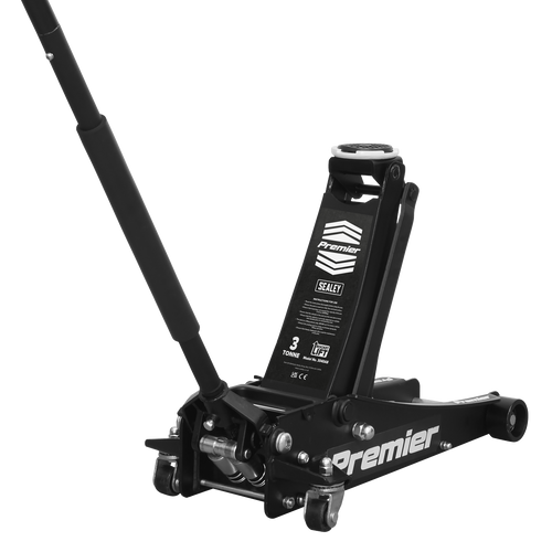 COMING SOON WIN  2x Premier Low Profile Trolley Jack with Rocket Lift 3 Tonne - Black 3040AB worth over £360