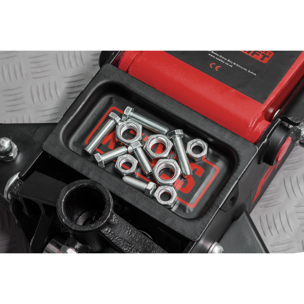 Sealey Premier Low Profile Trolley Jack with Rocket Lift 3 Tonne - Red 3040AR