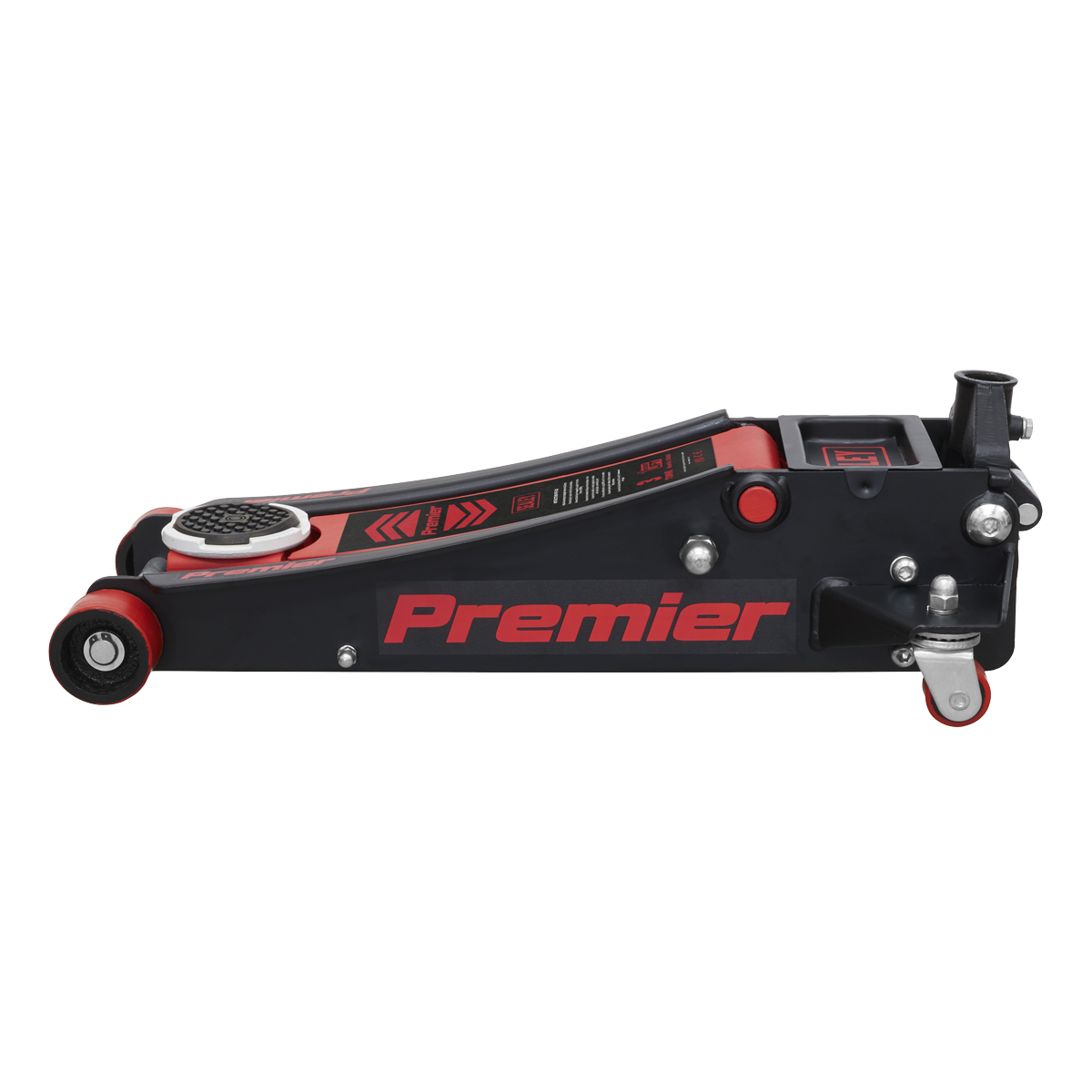 Sealey Premier Low Profile Trolley Jack with Rocket Lift 3 Tonne - Red 3040AR