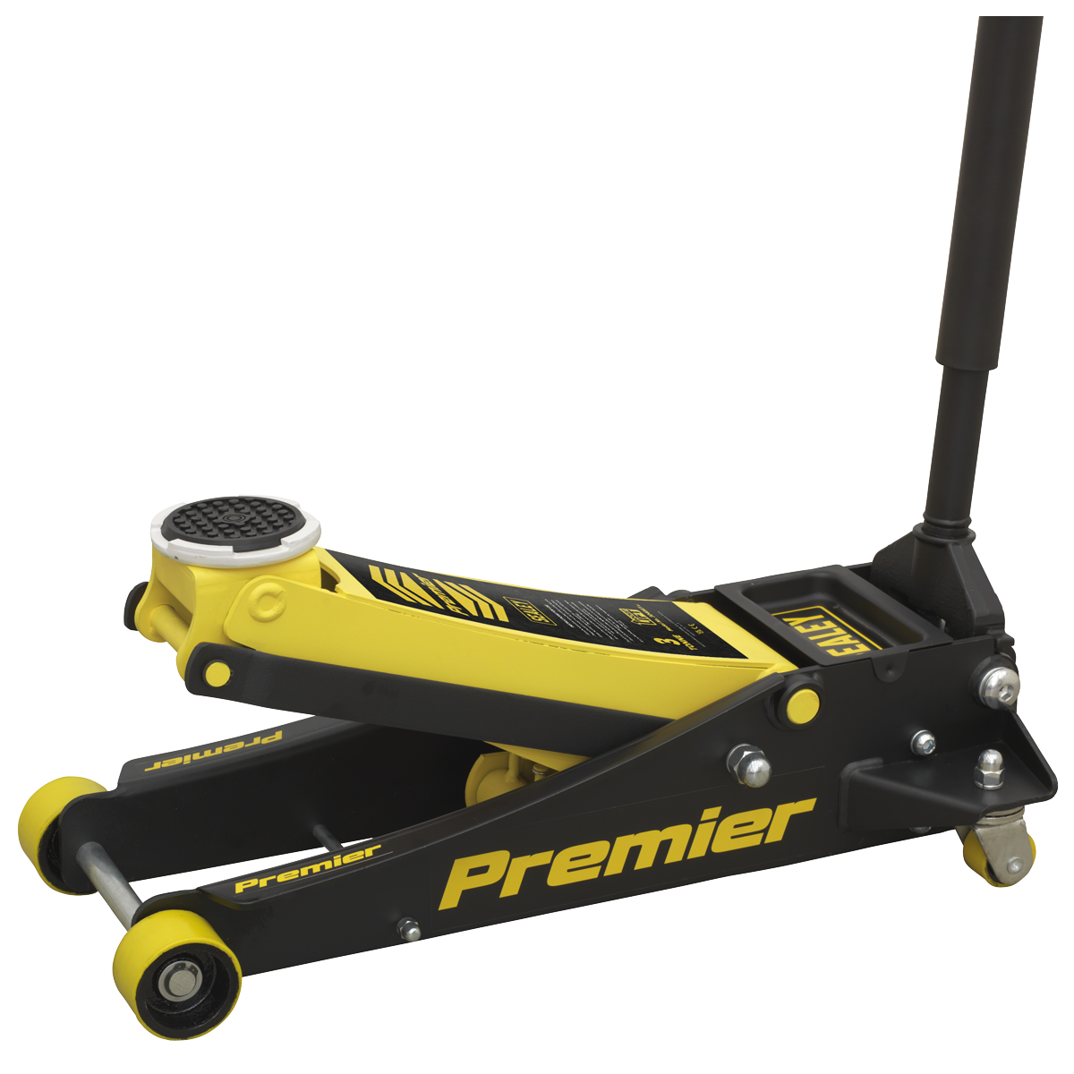 Sealey Premier Low Profile Trolley Jack with Rocket Lift 3 Tonne - Yellow 3040AY