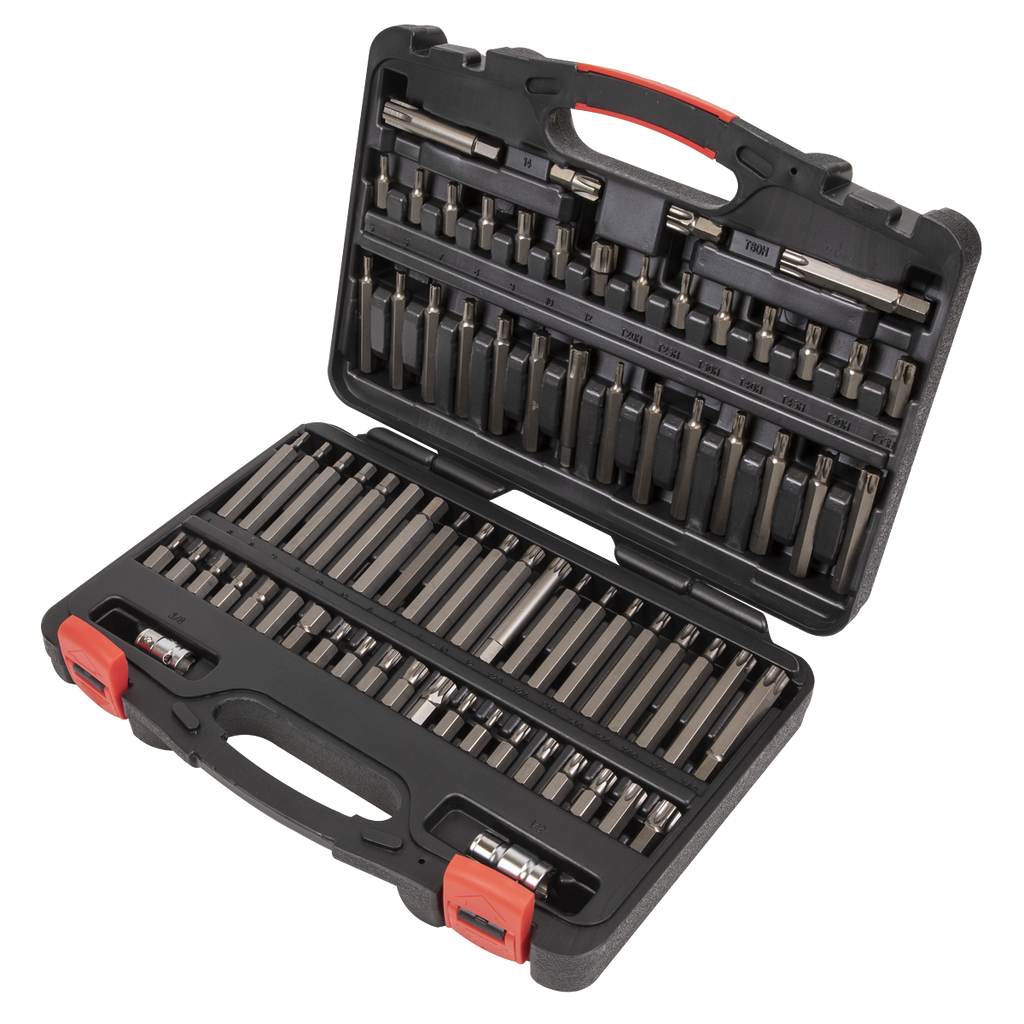 Sealey Premier Platinum Hex/Ribe/Spline Bit Set 3/8" and 1/2"Sq Drive AK21974P - BostonPlates Autocare Centre