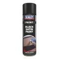 Sealey Satin Paint 500ml - Black SCS028S - BostonPlates Autocare Centre