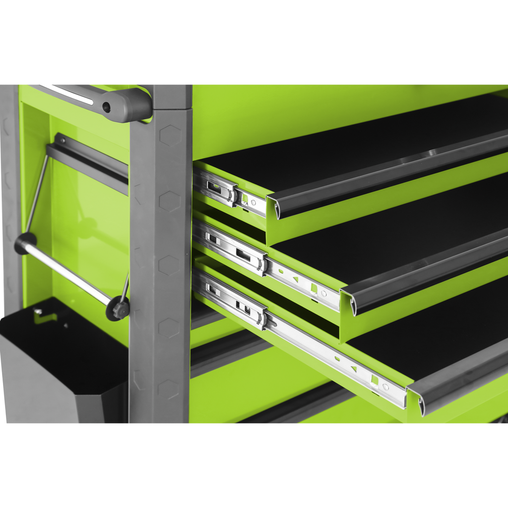 Superline Pro® Tool Trolley 6 Drawer - Green AP266HV - BostonPlates Autocare Centre
