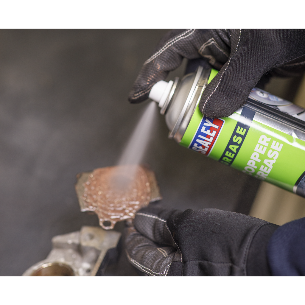 Sealey Copper Grease Lubricant 500ml SCS016S - BostonPlates Autocare Centre