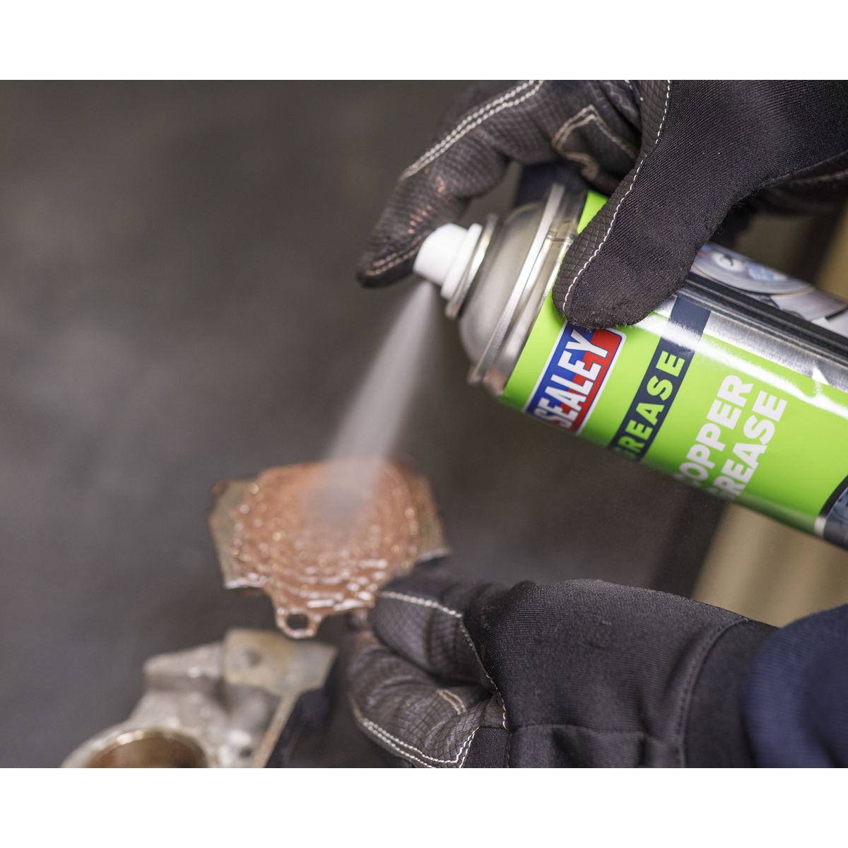 Sealey Copper Grease Lubricant 500ml SCS016S - BostonPlates Autocare Centre