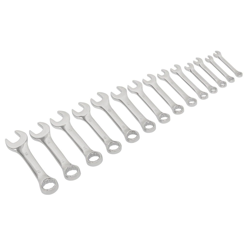Siegen Stubby Combination Spanner Set 14pc S01232 - BostonPlates Autocare Centre