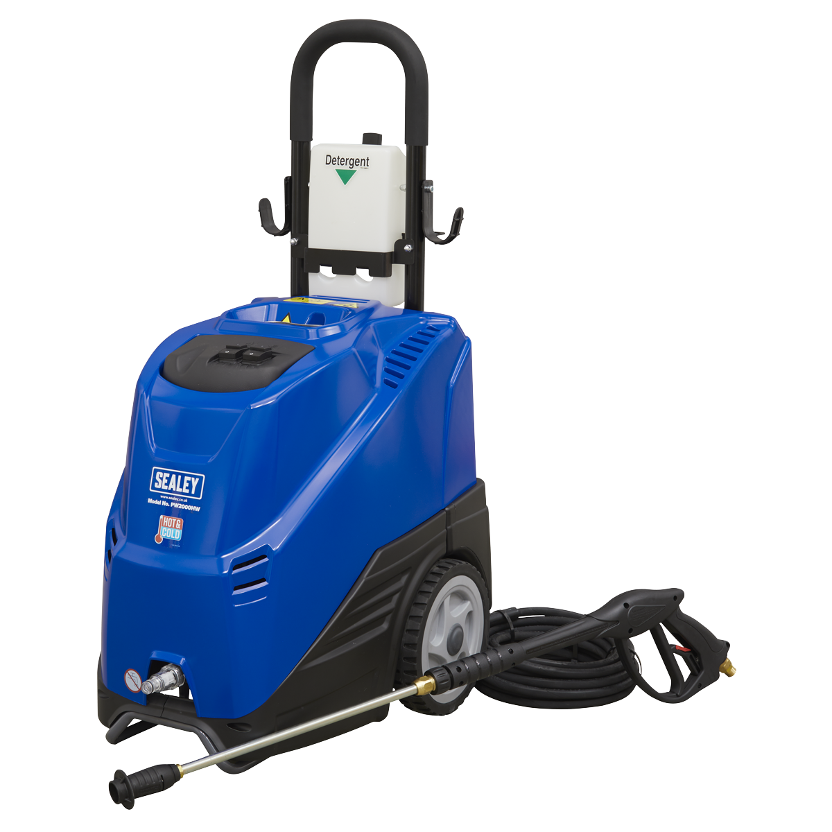 Hot/Cold Water Pressure Washer 135bar 2300W/230V PW2000HW - BostonPlates Autocare Centre