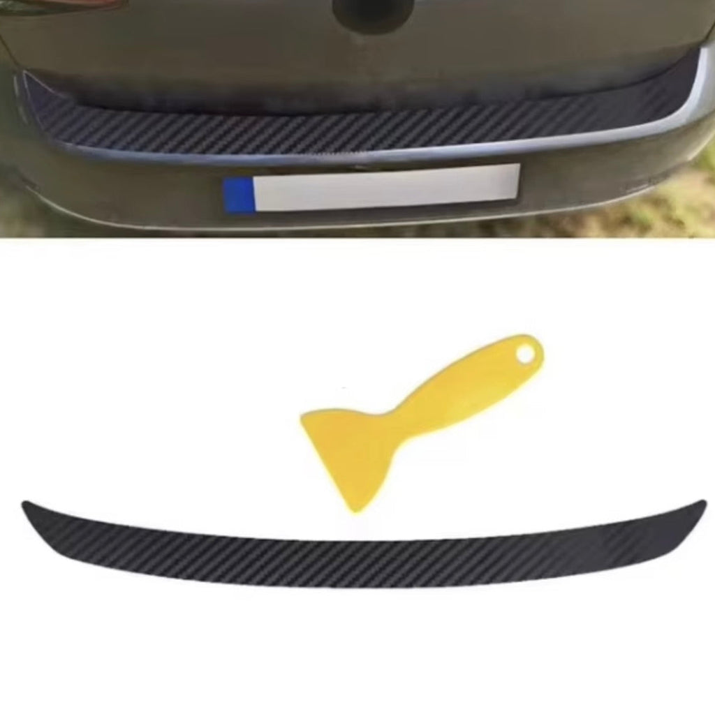 Car Rear Bumper Sill Body Guard Protector Carbon Fibre Effect Trim Strip Cover - BostonPlates Autocare Centre