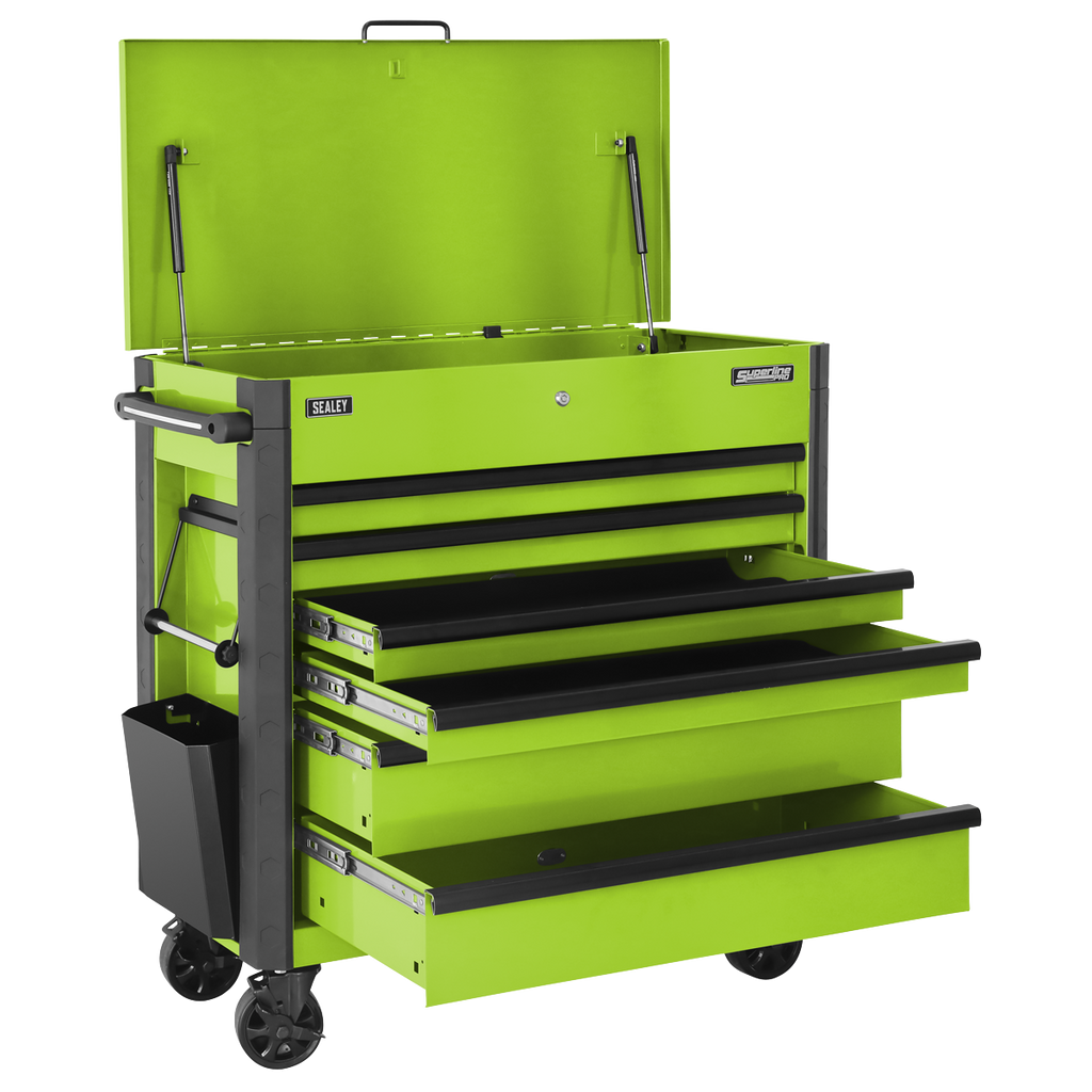Sealey Tool Trolley 6 Drawer - Green AP366HV - BostonPlates Autocare Centre