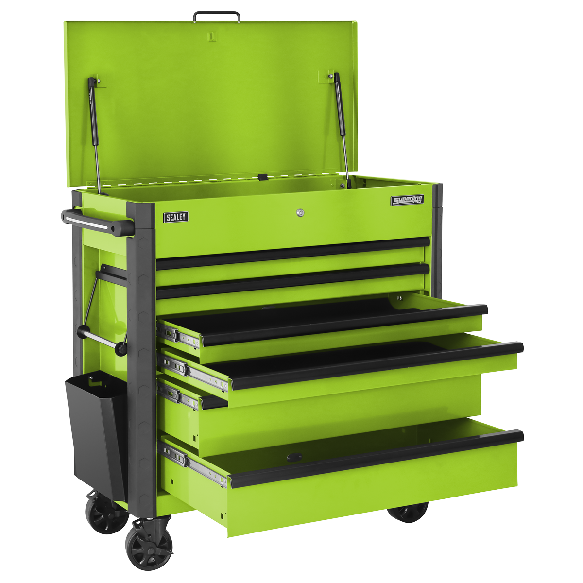 Sealey Tool Trolley 6 Drawer - Green AP366HV - BostonPlates Autocare Centre