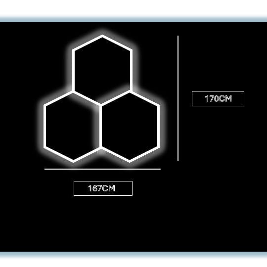 HEXAGON LED LIGHT (1 HEX TO 14 HEX SET UPS) - BostonPlates Autocare Centre