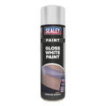 Sealey Gloss Paint 500ml - White SCS032S - BostonPlates Autocare Centre