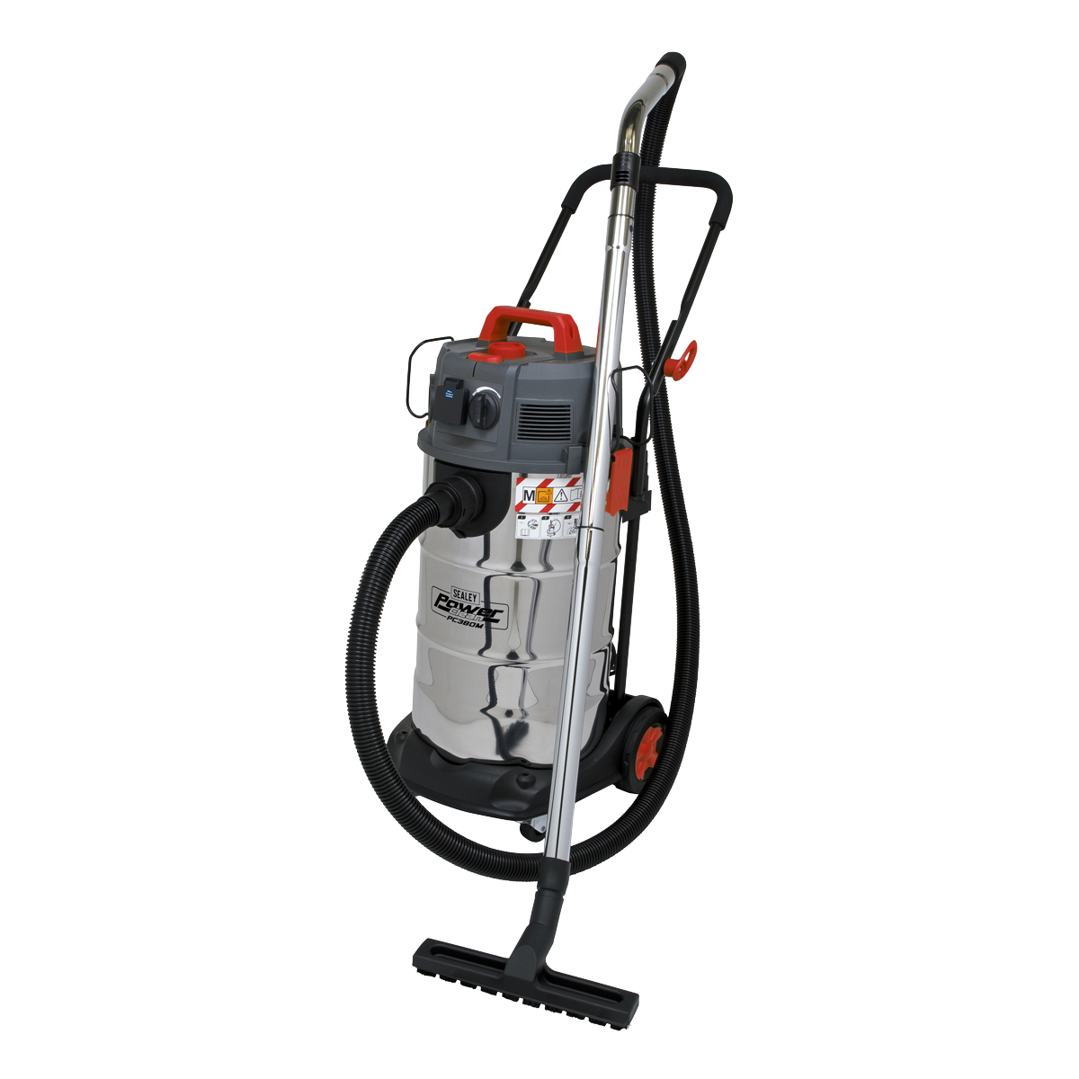 M Class Dust-Free Vacuum Cleaner Wet & Dry Stainless Steel 38L 1500W/230V P380M - BostonPlates Autocare Centre
