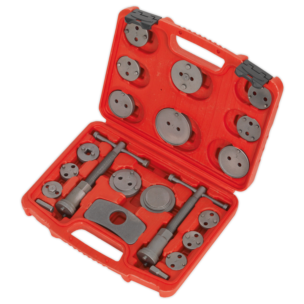 Sealey Brake Piston Wind-Back Tool Kit 21pc VS0282 - BostonPlates Autocare Centre