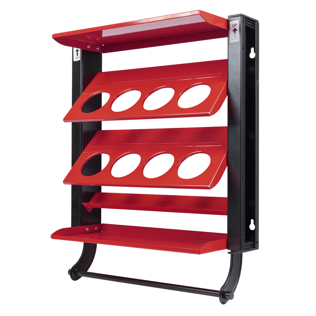 Sealey Spray Can Storage Rack with 8 Can Holders APSCR8 - BostonPlates Autocare Centre