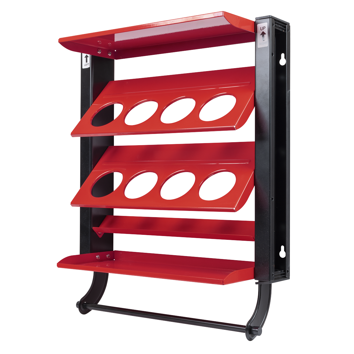 Sealey Spray Can Storage Rack with 8 Can Holders APSCR8 - BostonPlates Autocare Centre