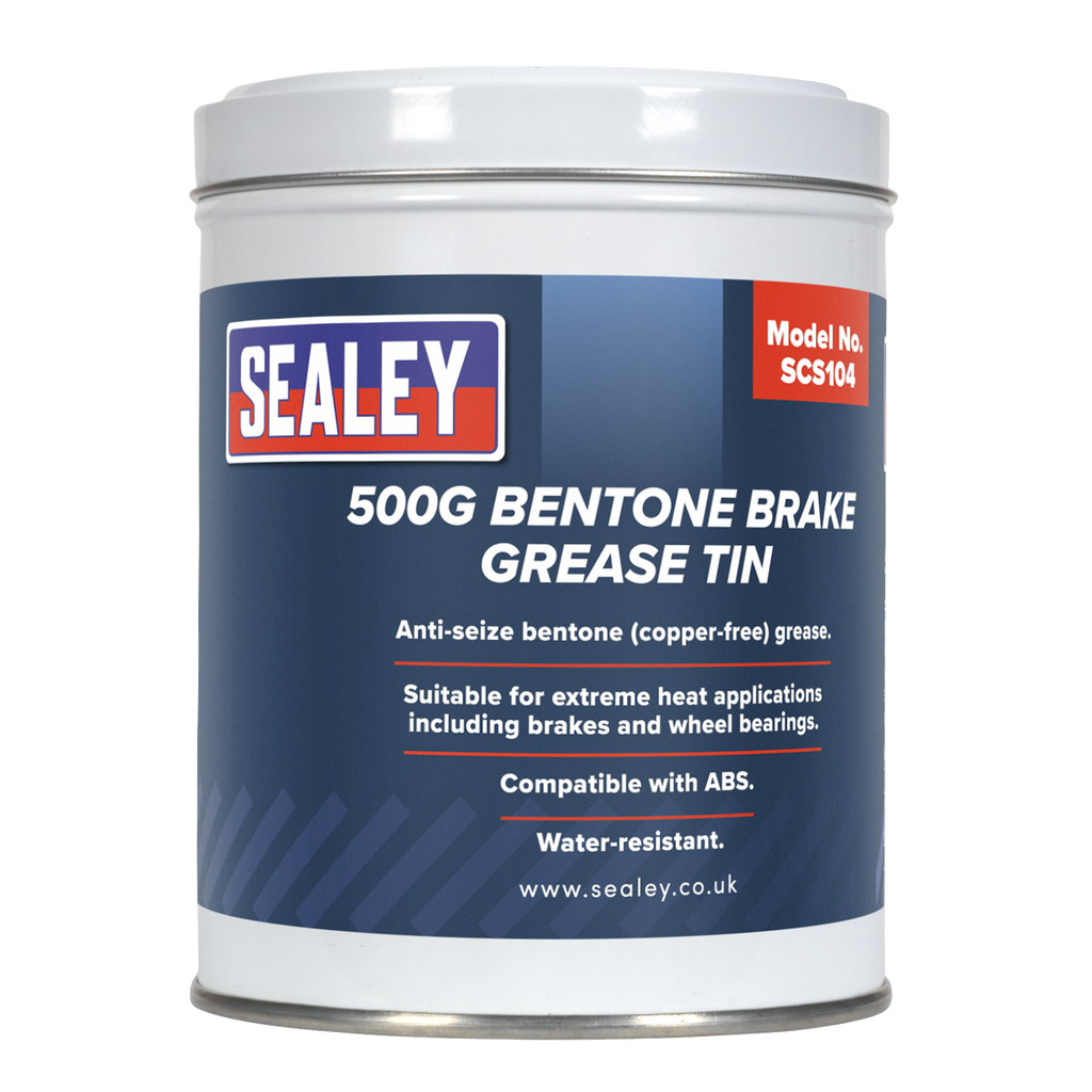 Sealey Bentone Brake Grease Tin 500g SCS104 - BostonPlates Autocare Centre